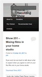 Mobile Screenshot of homerecordingshow.com