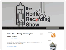 Tablet Screenshot of homerecordingshow.com